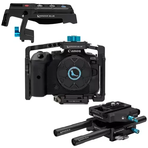 Kondor Blue KB-Canon-BR-Bk camera rig Aluminium Black - Image 1