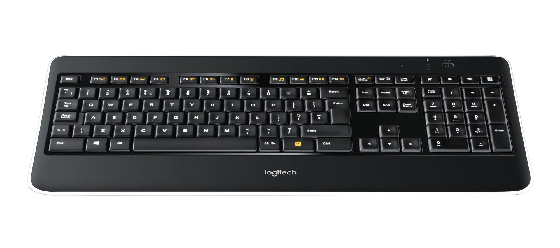 Logitech Wireless Illuminated K800 keyboard RF Wireless AZERTY Belgian - Image 1