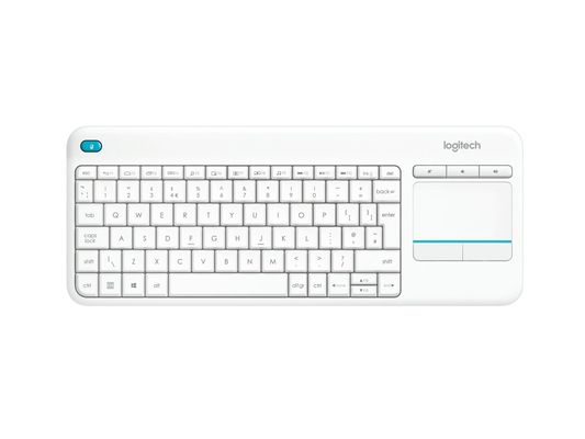 Logitech Wireless Touch K400 Plus keyboard Home RF Wireless Swiss Whit