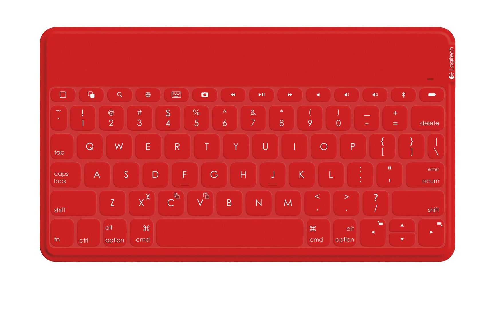 Logitech Keys-To-Go QWERTZ German Bluetooth Red - Image 1