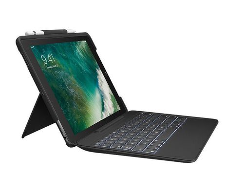 Logitech SLIM COMBO Black Smart Connector Nordic