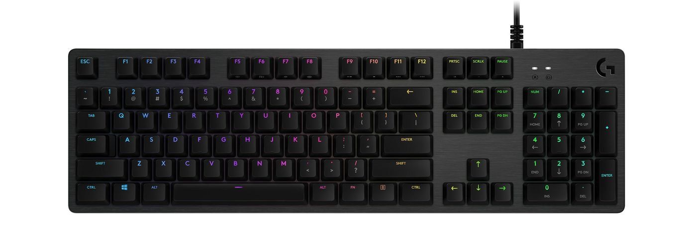 Logitech G G512 Carbon GX Brown Wired USB Membrane QWERTY RGB LED Carbon - Image 1