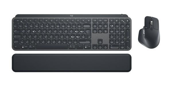 Logitech Mx Keys Combo For Business Full-size (100%) Wireless Bluetooth QWERTY Graphite Mouse included - Thumbnail 2