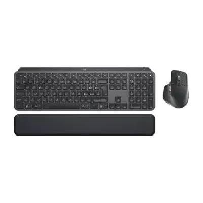Logitech Mx Keys Combo For Business Full-size (100%) Wireless Bluetooth QWERTY Graphite Mouse included