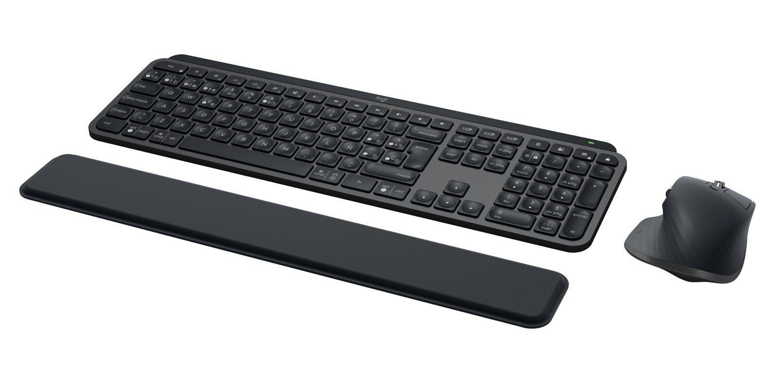 Logitech Master MX Keys Combo for Bussiness keyboard Mouse included Office RF Wireless + Bluetooth QWERTY Spanish Graphite - Image 1