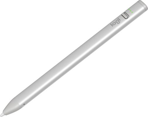LOGITECH Crayon (2nd Gen) Digital Pencil for iPad - Silver, Silver/Grey