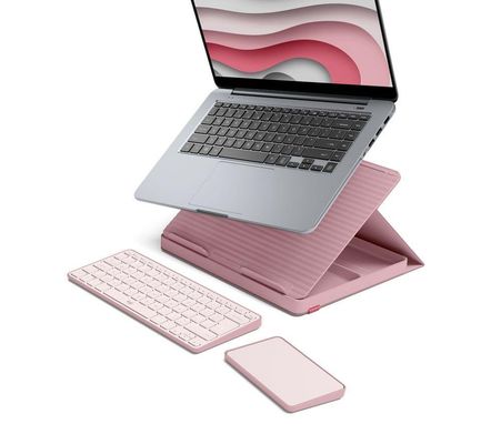 Logitech 920-011240 mobile device keyboard QWERTY UK English Bluetooth Pink
