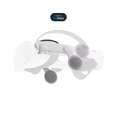 Logitech 982-000154 headphones/headset Wired Head-band Virtual reality (VR) USB Type-C White - Thumbnail 2
