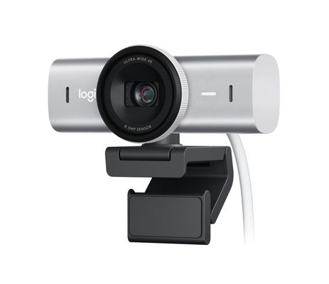 LOGITECH MX Brio 4K Ultra HD Webcam - Pale Grey