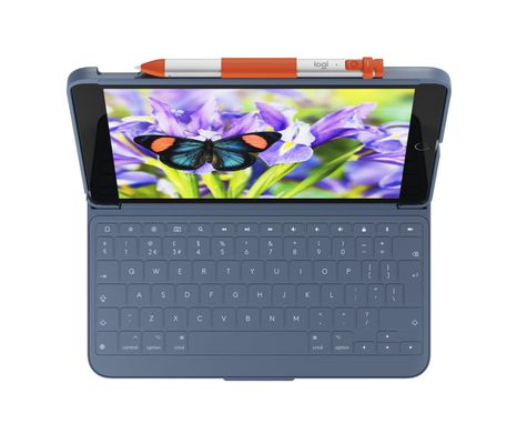 Logitech 920-011685 mobile device keyboard QWERTY UK English Bluetooth Blue