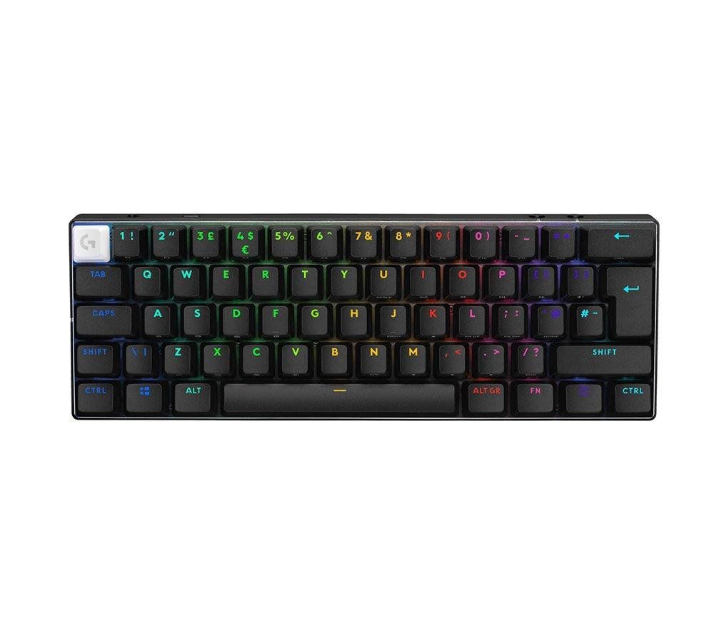 LOGITECH PRO X 60 LIGHTSPEED Wireless Gaming Keyboard - Black, Black - Image 1