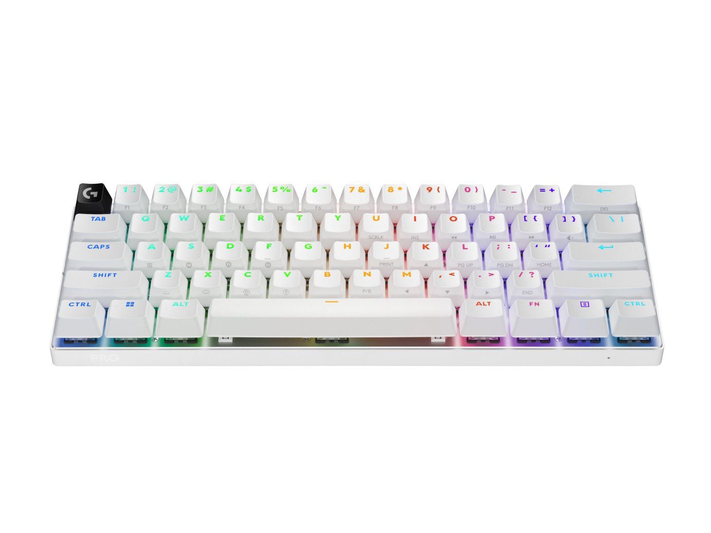 LOGITECH PRO X 60 LIGHTSPEED Wireless Gaming Keyboard - White, Black - Image 1