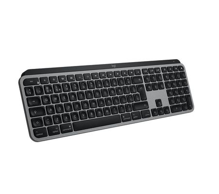 Logitech MX Keys S for Mac keyboard Office RF Wireless + Bluetooth QWERTY UK English Aluminium, Black