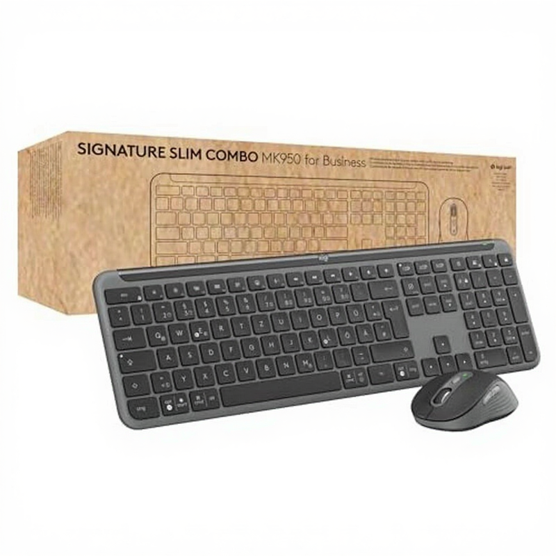 Logitech 920-012504 keyboard Mouse included Office RF Wireless + Bluet - Image 1