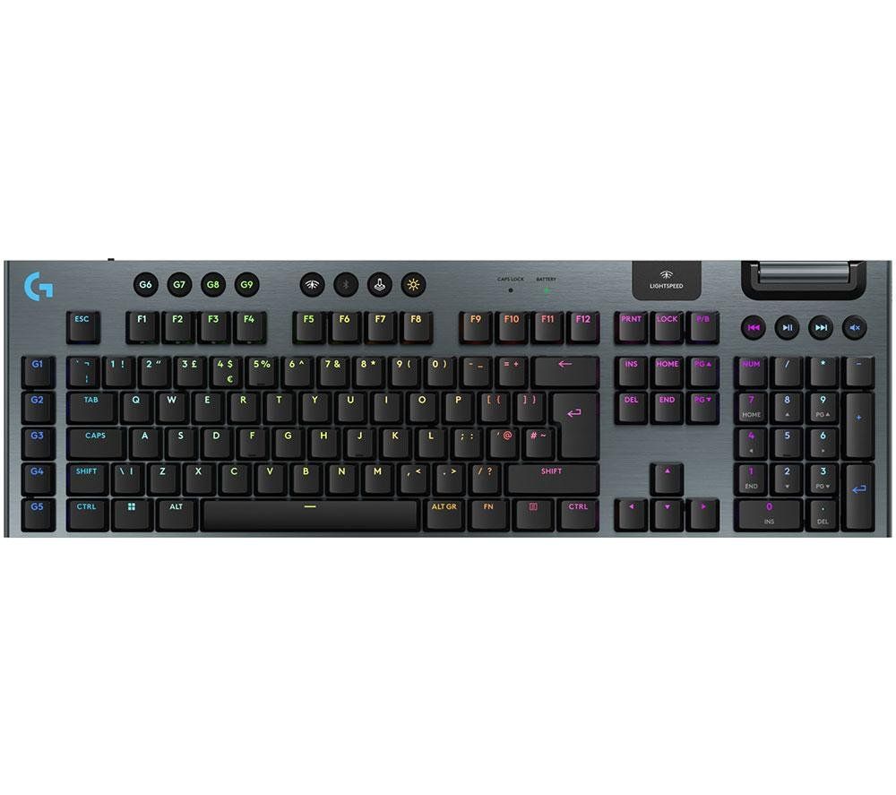 LOGITECH G915 X Lightspeed Wireless Mechanical Gaming Keyboard - Tactile Black, Black - Image 1