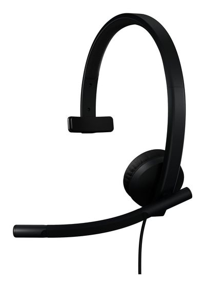 Logitech H570e Headset Wired Head-band Office/Call center USB Type-A Black - Thumbnail 2