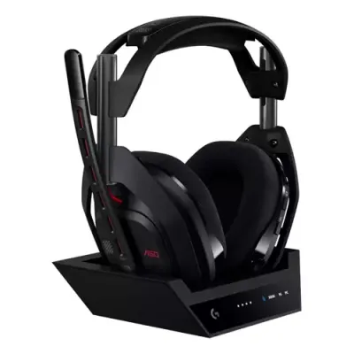 ASTRO Gaming A50 (Gen 5). Product type: Headset. Connectivity technology: Wireless Bluetooth. Recommended usage: Gaming. Headphone frequency: 20 - 20000 Hz. Wireless range: 15 m. Weight: 375 g. Product colour: Black