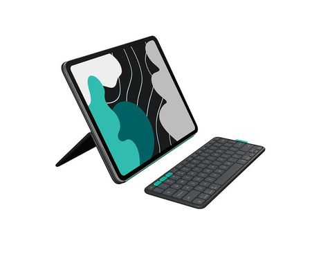 Logitech Flip Folio QWERTY Bluetooth Graphite - Thumbnail 2