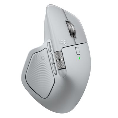 LOGITECH MX Master 4 Wireless Mouse - Pale Gray, Silver/Grey,White