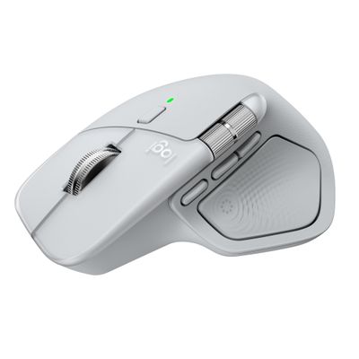 LOGITECH MX Master 4 Wireless Mouse - White Silver, White,Silver/Grey