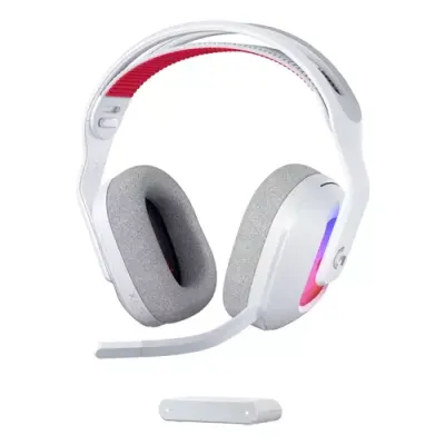 Logitech G Astro A20 X Headset Wired &amp; Wireless Head-band Music USB Type-C Bluetooth White - Thumbnail 2