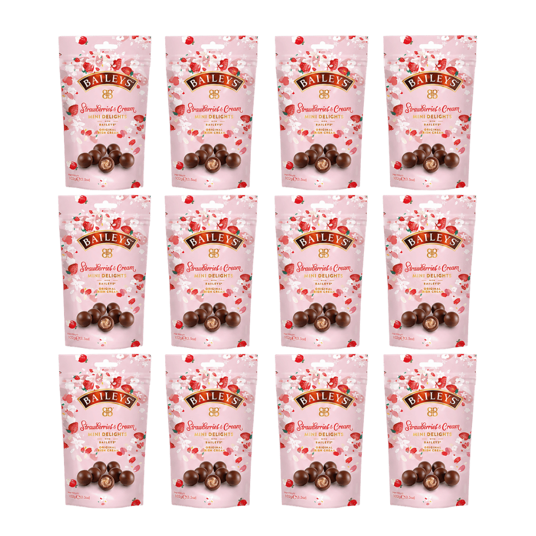 Baileys Chocolate Mini Delights Strawberries & Cream 12 x 102g - Image 1