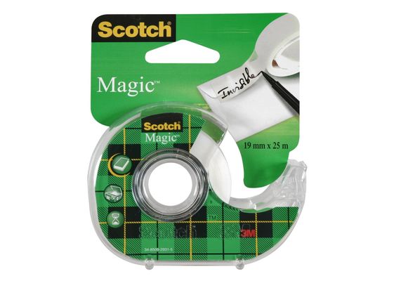 Scotch Magic Invisible Tape 19mm x 25m + Handheld Dispenser 7100088409