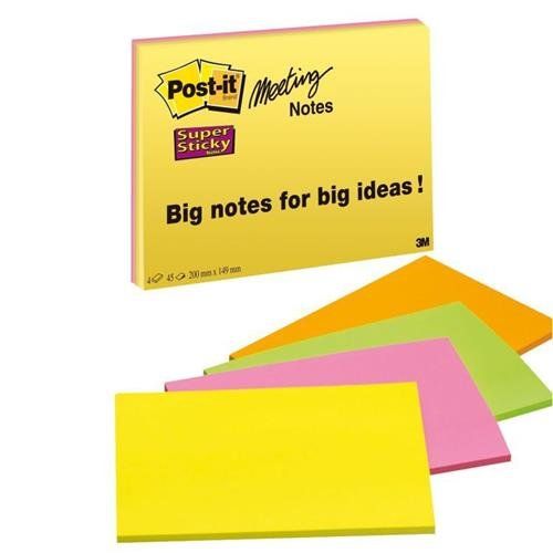 Post-It 7100234637 note paper Rectangle Green. Orange. Pink. Yellow 45 - Image 1