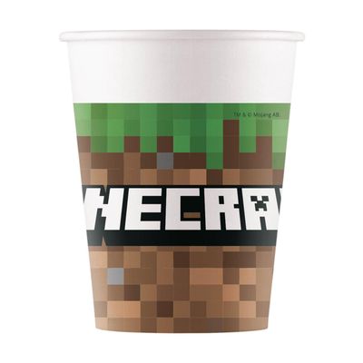 Pack of 8 Minecraft Paper Cups - Thumbnail 2
