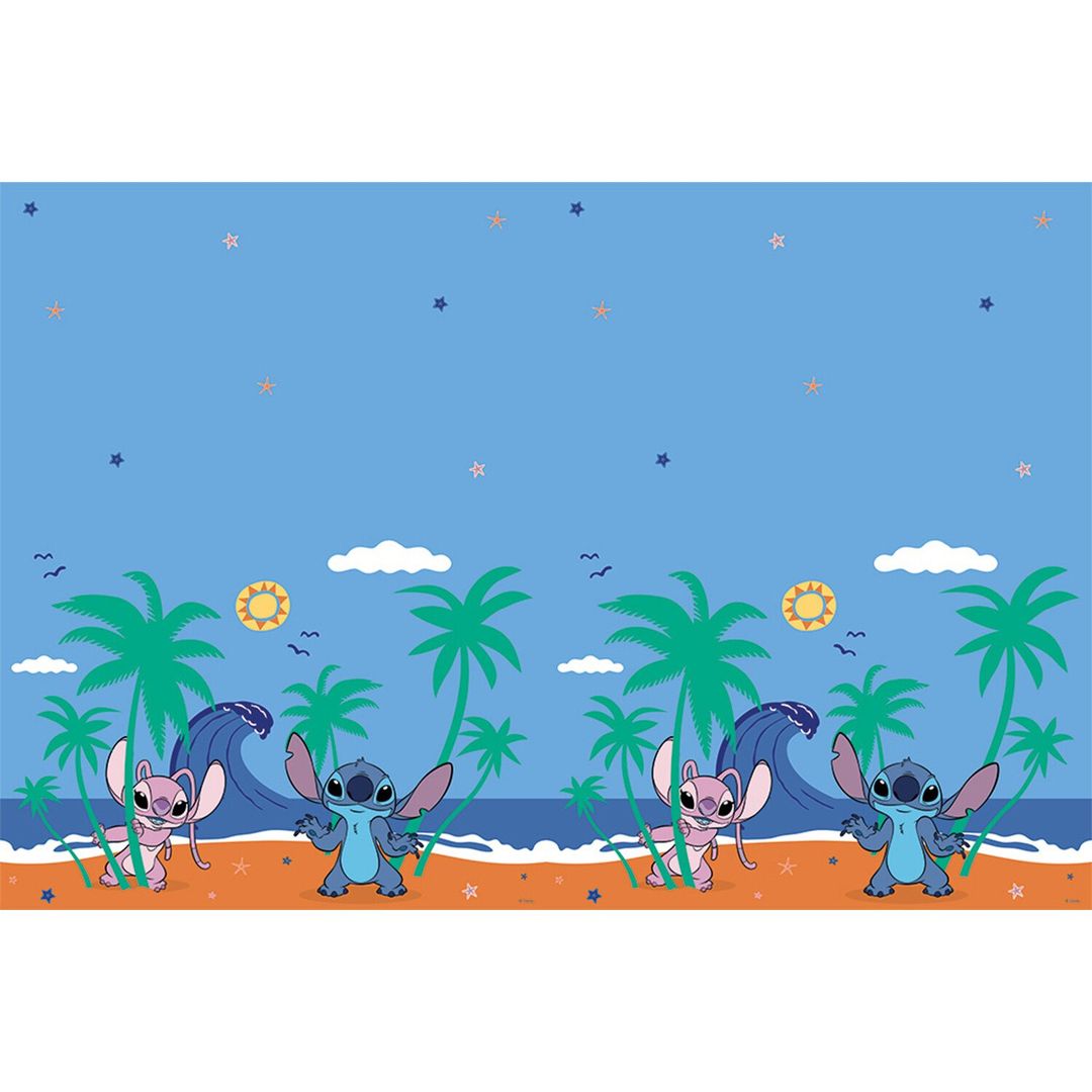 Stitch Plastic Tablecover - Blue - Image 1