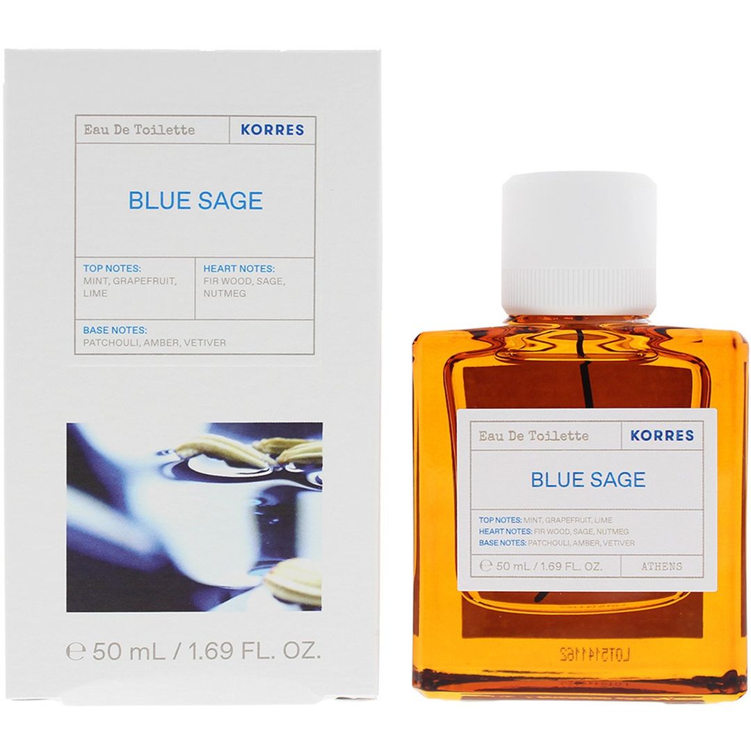 Korres Blue Sage Eau De Toilette 50ml Spray - White - Image 1