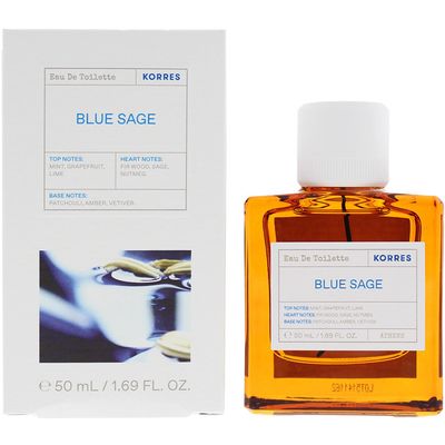 Korres Blue Sage Eau De Toilette 50ml Spray - White