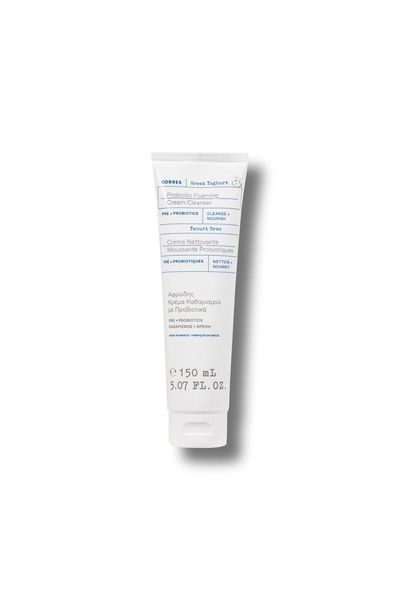 Korres Greek Yoghurt Probiotic Foaming Cream Cleanser Pre + Probiotics 150ml - Thumbnail 2