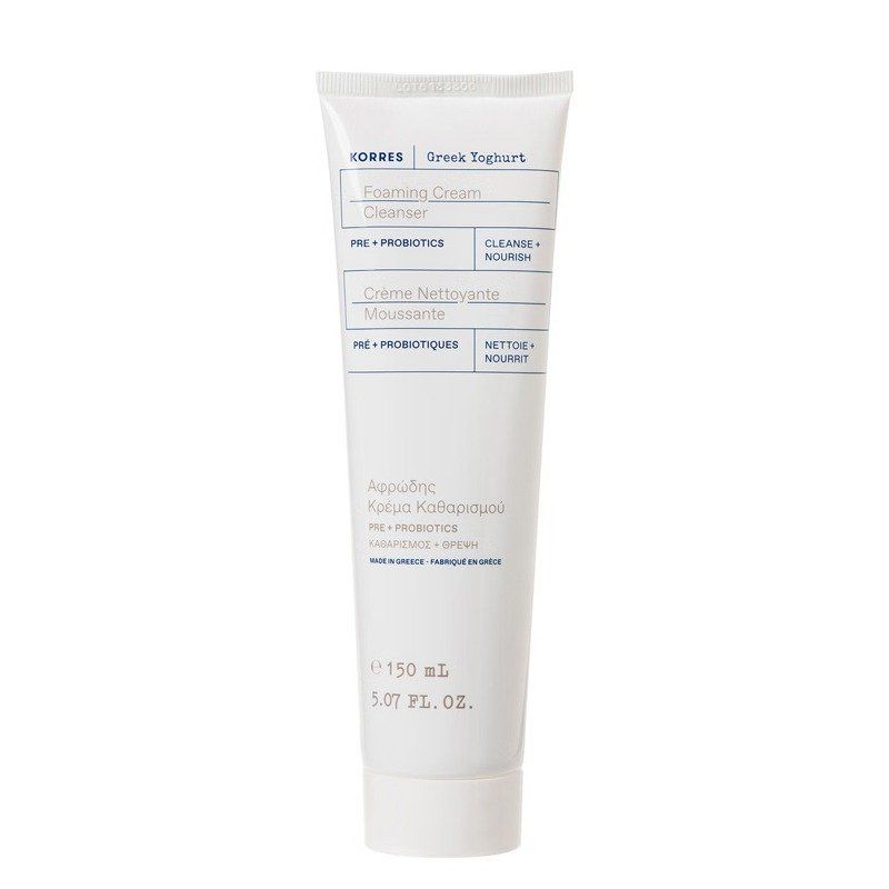 Korres Greek Yoghurt Foaming Cream Cleanser with Pre- + Probiotics 150 - Image 1