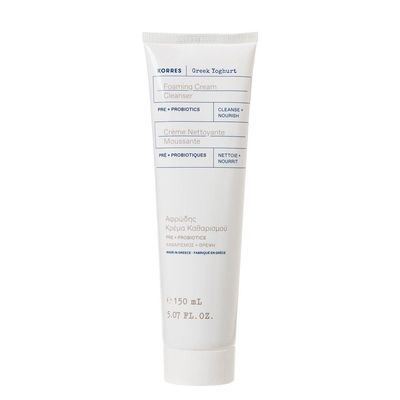 Korres Greek Yoghurt Foaming Cream Cleanser with Pre- + Probiotics 150