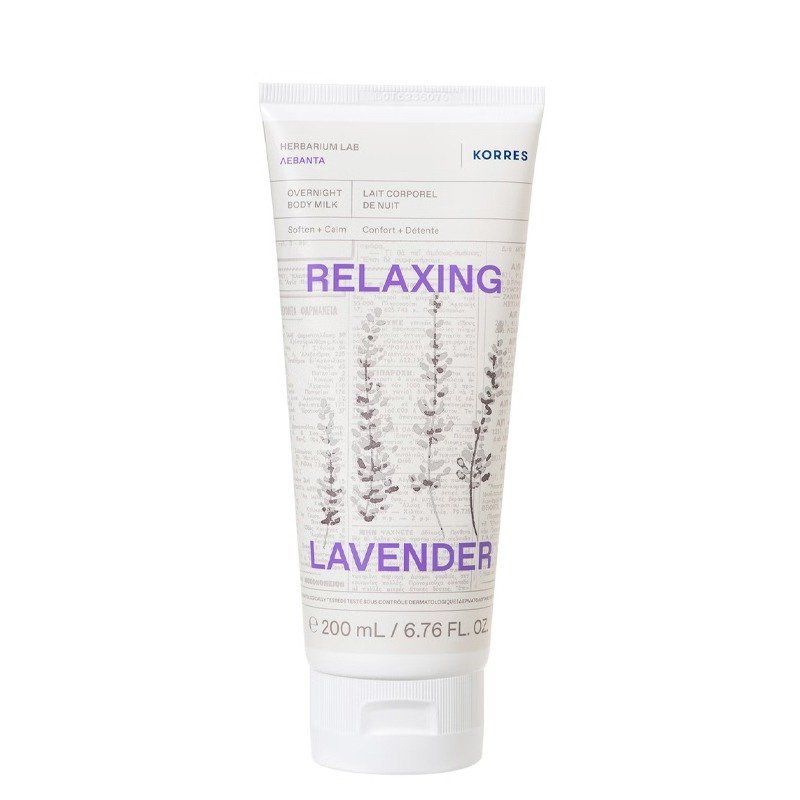 Korres Overnight Body Milk Relaxing Lavender 200ml - Image 1