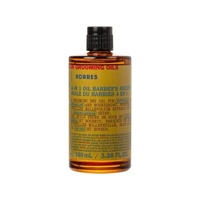 Korres Men's Achillea Grooming Hair & Beard Oil 100ml