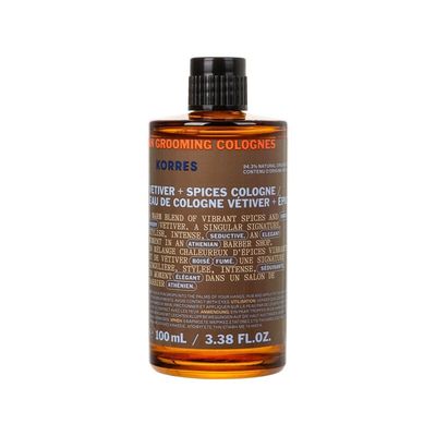 Korres Men's Achillea Eau De Cologne Vetiver & Spices 100ml in Misc
