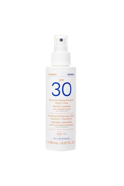 Korres Yoghurt Sunscreen Spray Emulsion Body + Face SPF 30 150ml
