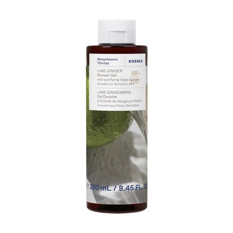 Korres Lime Ginger - Shower Gel 250ml - Image 1