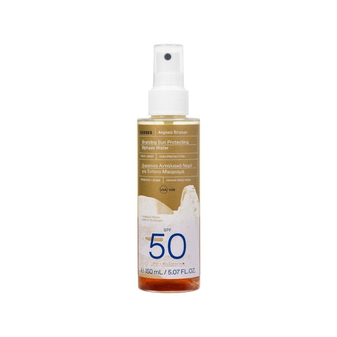 KORRES Bronzing Sun Protecting Biphase Water SPF 50 - 150ml - Image 1