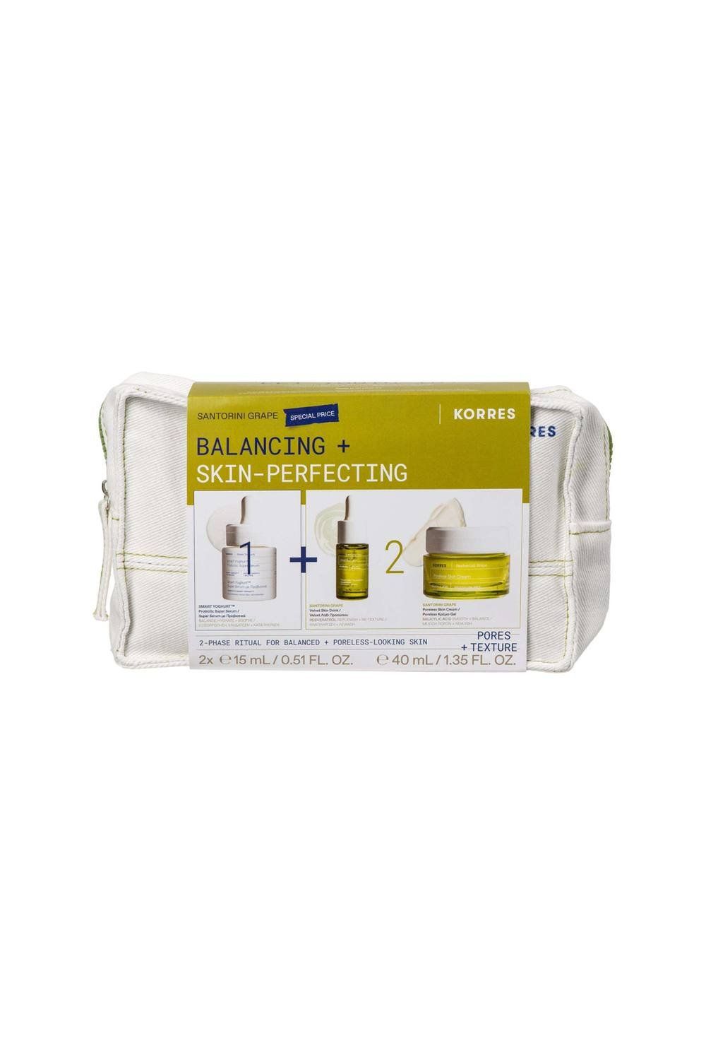 Korres Balance & Treat Skin Perfecting Serum Set in Misc | Size: 70ml - Image 1