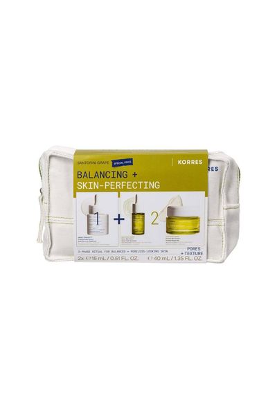 Korres Balance & Treat Skin Perfecting Serum Set in Misc | Size: 70ml