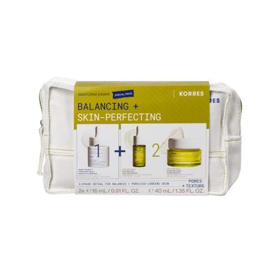 Korres Balance & Treat Skin Perfecting Serum Set in Misc | Size: 70ml - Thumbnail 2