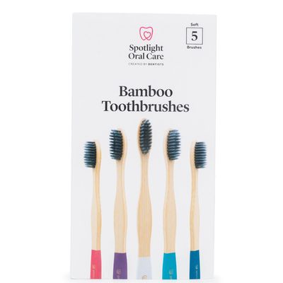 Spotlight Oral Care Bamboo Toothbrush 5 Pack