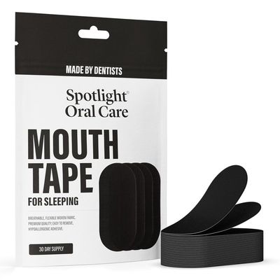 Spotlight Oral Care Mouth Tape in Black
