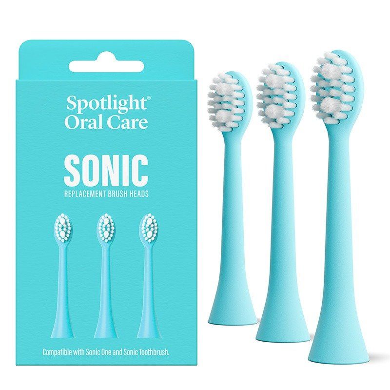 Spotlight Oral Care Sonic Toothbrush Replacement Heads in Blue - Image 1