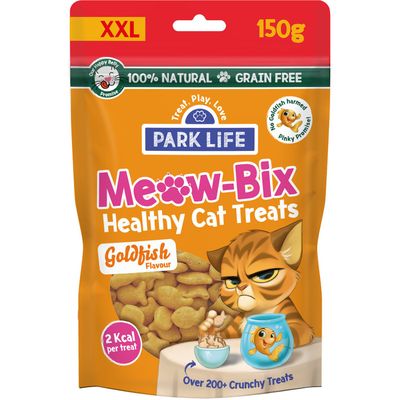 Park Life Meow Bix Cat Treats 150g - Goldfish - Thumbnail 2
