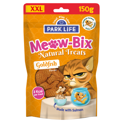 Park Life Meow Bix Cat Treats 150g - Goldfish