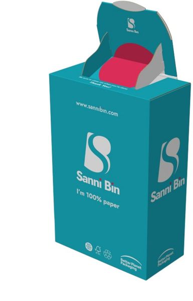 Sanni Bin Sanitary Disposal Hygiene Bin (Pack 10) - 0606023 - Thumbnail 2
